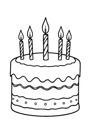 Birthday Cake with Candles