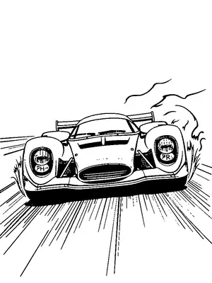 Race Car Speeding
