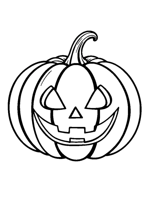Jack O Lantern Pumpkin coloring page