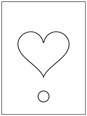 Color A Heart Pink