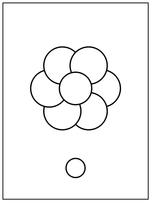 Color A Flower Purple coloring page