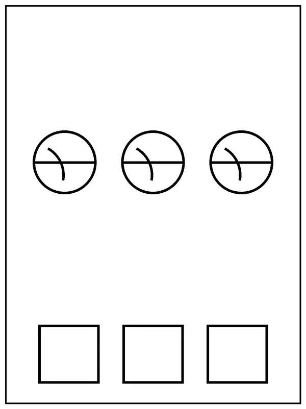 Count 3 Balls रंगीन पृष्ठ