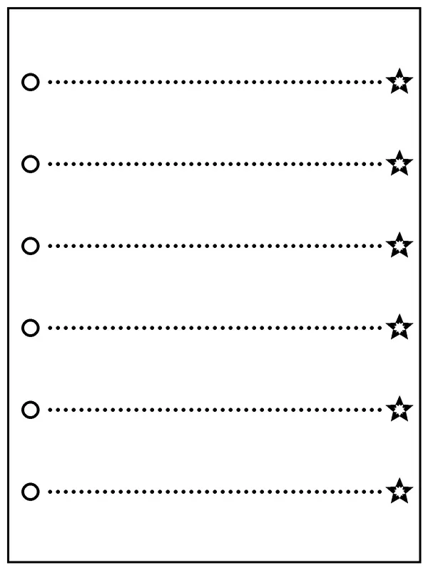 Trace the Straight Lines coloring page