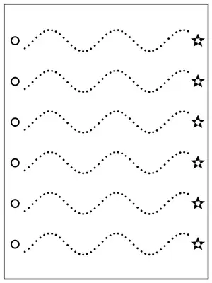 Trace the Wavy Lines