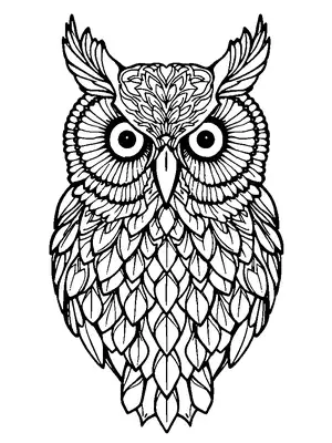 Patterned Owl